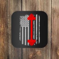 Vintage American Weight Training Flag Coaster