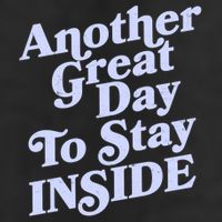 Vintage Another Great Day To Stay Inside Golf Towel