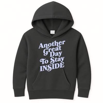 Vintage Another Great Day To Stay Inside Kids Hoodie