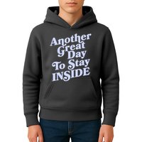 Vintage Another Great Day To Stay Inside Kids Hoodie