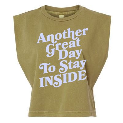 Vintage Another Great Day To Stay Inside Garment-Dyed Women's Muscle Tee