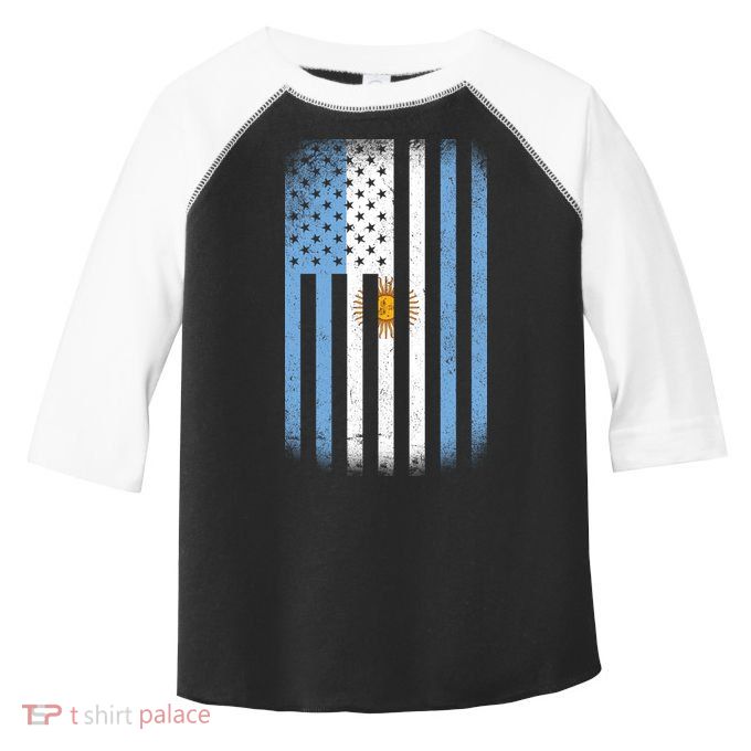 Vintage Argentina Flag Toddler Fine Jersey T-Shirt