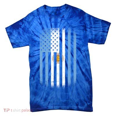 Vintage Argentina Flag Tie-Dye T-Shirt