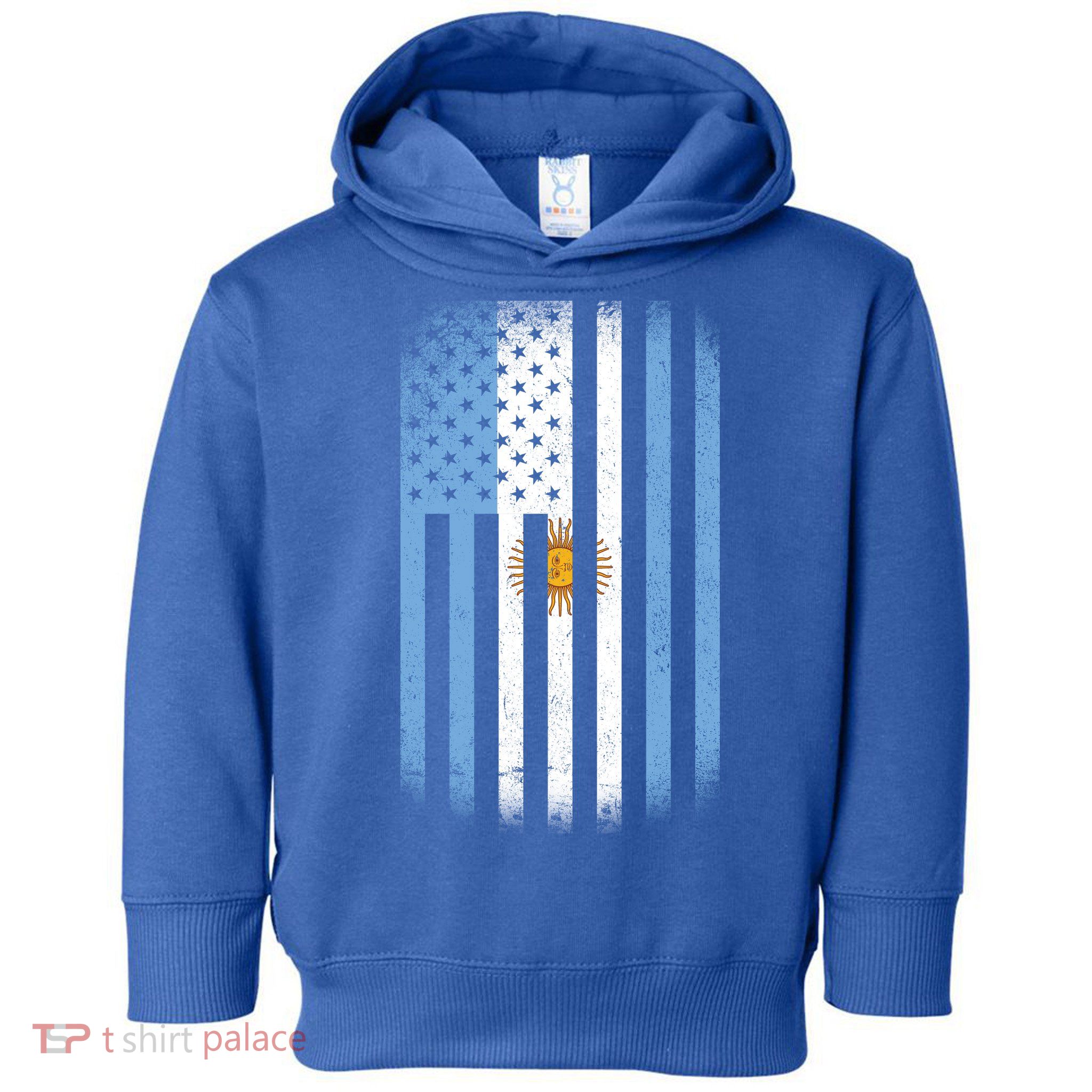 Vintage Argentina Flag Toddler Hoodie