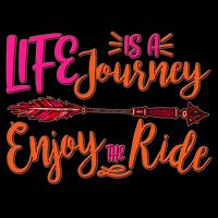 Vintage Arrow Life Is A Journey Enjoy The Ride Backpack
