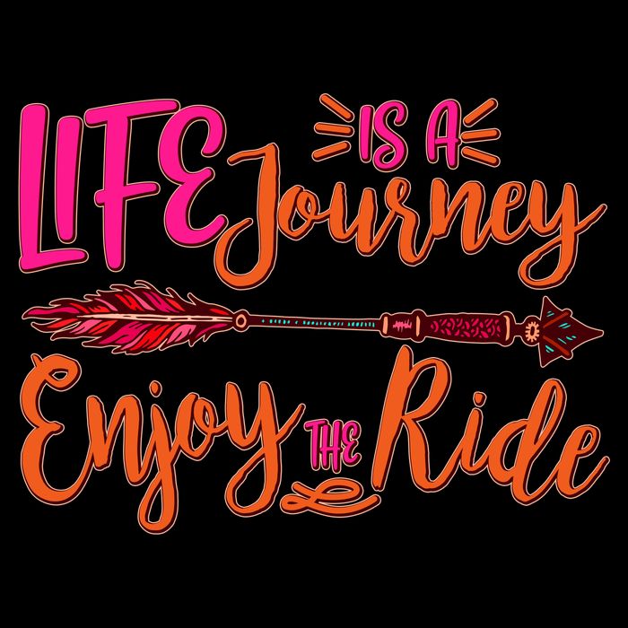 Vintage Arrow Life Is A Journey Enjoy The Ride Backpack