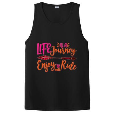 Vintage Arrow Life Is A Journey Enjoy The Ride PosiCharge Competitor Tank