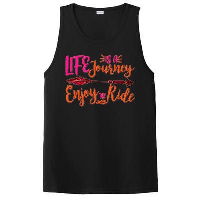 Vintage Arrow Life Is A Journey Enjoy The Ride PosiCharge Competitor Tank