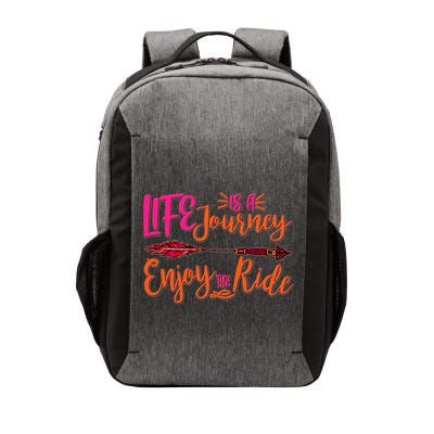 Vintage Arrow Life Is A Journey Enjoy The Ride Vector Backpack