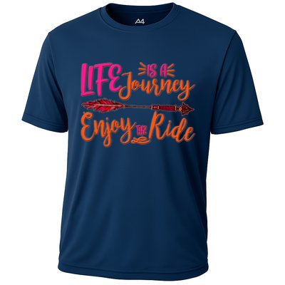 Vintage Arrow Life Is A Journey Enjoy The Ride Performance Shirt