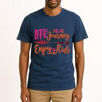 Vintage Arrow Life Is A Journey Enjoy The Ride Tall T-Shirt