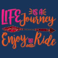 Vintage Arrow Life Is A Journey Enjoy The Ride Tall T-Shirt
