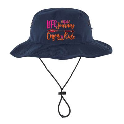 Vintage Arrow Life Is A Journey Enjoy The Ride Bucket Hat