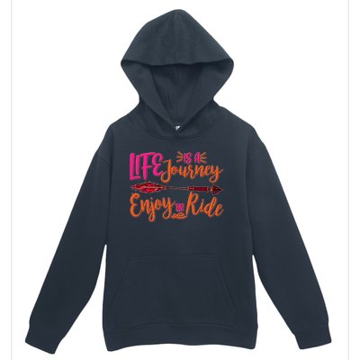 Vintage Arrow Life Is A Journey Enjoy The Ride Urban Pullover Hoodie