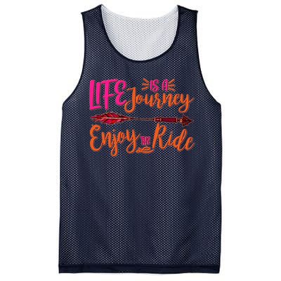 Vintage Arrow Life Is A Journey Enjoy The Ride Mesh Reversible Basketball Jersey Tank