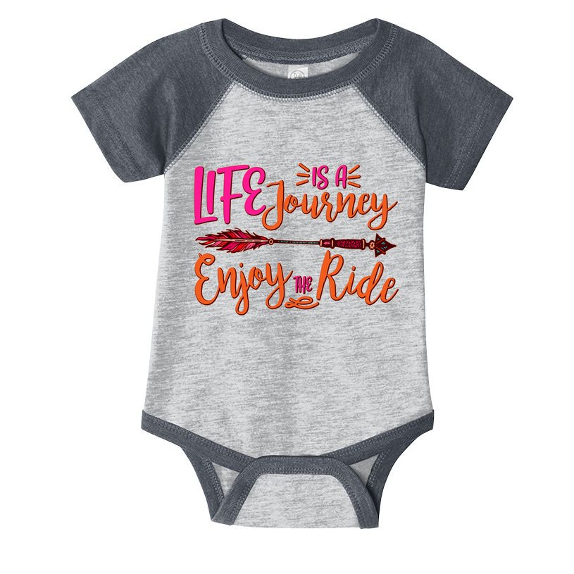 Vintage Arrow Life Is A Journey Enjoy The Ride Infant Baby Jersey Bodysuit