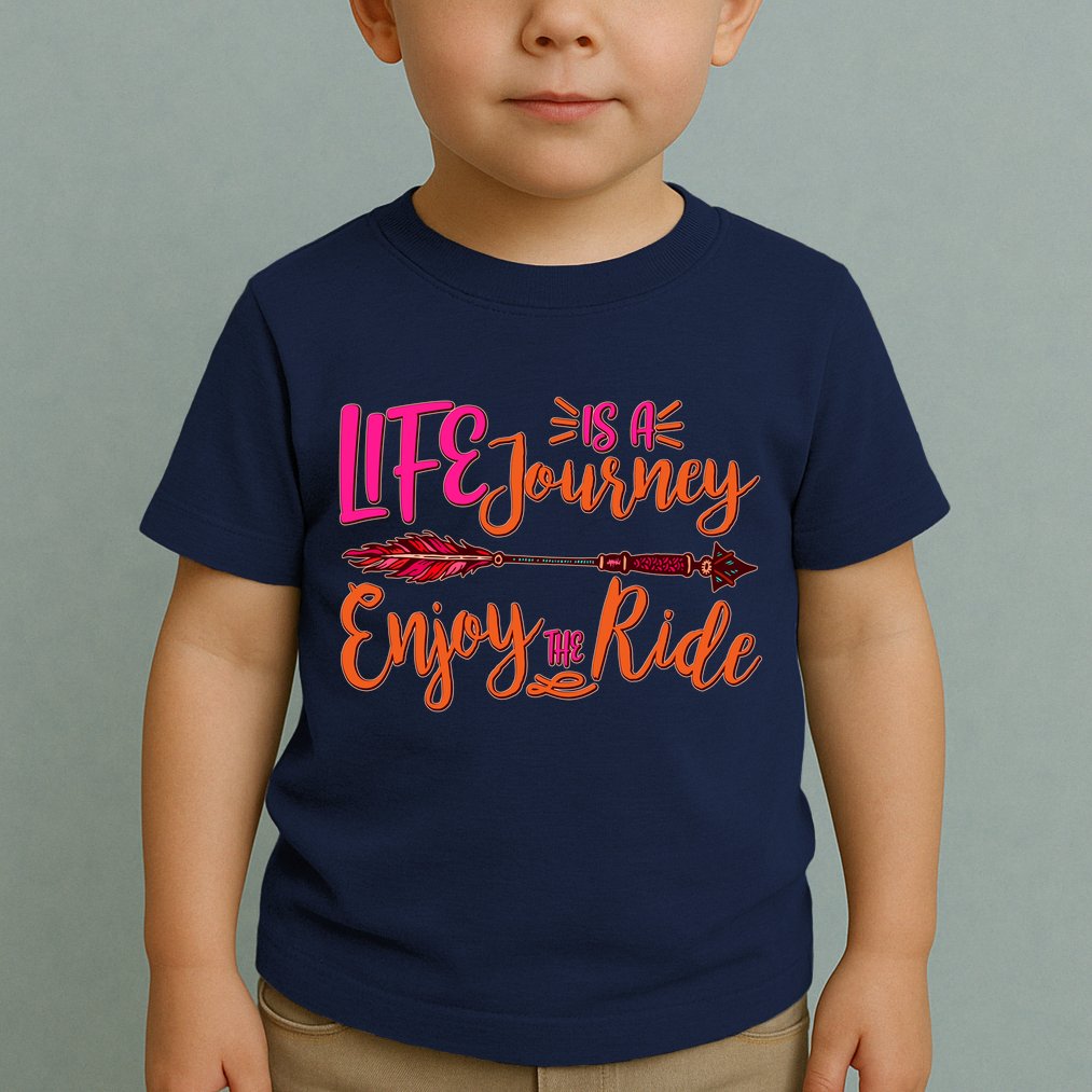 Vintage Arrow Life Is A Journey Enjoy The Ride Toddler T-Shirt