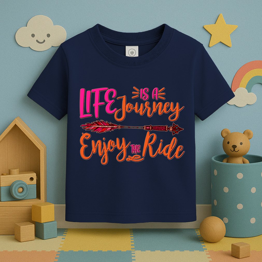 Vintage Arrow Life Is A Journey Enjoy The Ride Toddler T-Shirt