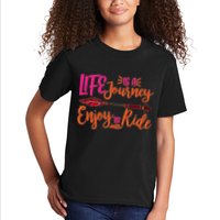 Vintage Arrow Life Is A Journey Enjoy The Ride Kids T-Shirt