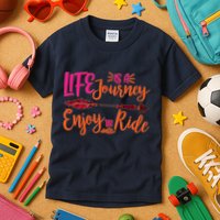 Vintage Arrow Life Is A Journey Enjoy The Ride Kids T-Shirt