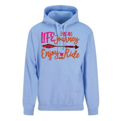 Vintage Arrow Life Is A Journey Enjoy The Ride Unisex Surf Hoodie