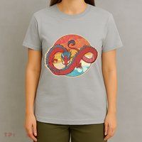 Vintage Asian Dragon Emblem T-Shirt