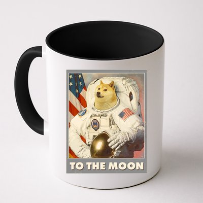 Vintage Astronaut Doge To The Moon Meme Mug