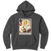 Vintage Astronaut Doge To The Moon Meme Hoodie