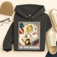 Vintage Astronaut Doge To The Moon Meme Hoodie