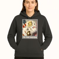 Vintage Astronaut Doge To The Moon Meme Hoodie
