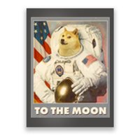 Vintage Astronaut Doge To The Moon Meme Poster