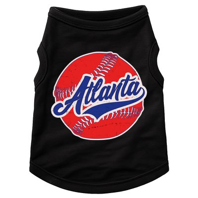 Vintage Atlanta Baseball Sports Logo Doggie Tank