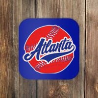 Vintage Atlanta Baseball Sports Logo Coaster