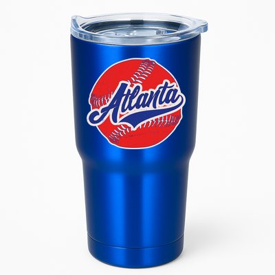 Vintage Atlanta Baseball Sports Logo Tumbler