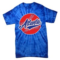 Vintage Atlanta Baseball Sports Logo Tie-Dye T-Shirt