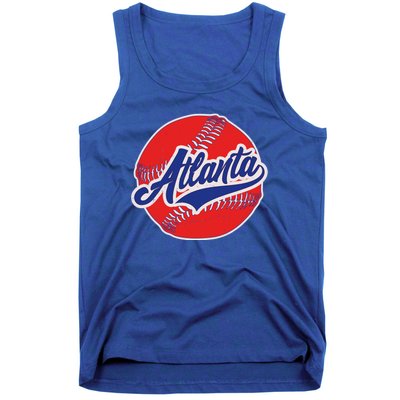 Vintage Atlanta Baseball Sports Logo Tank Top