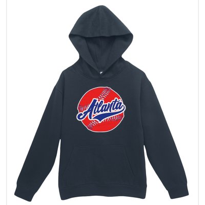 Vintage Atlanta Baseball Sports Logo Urban Pullover Hoodie