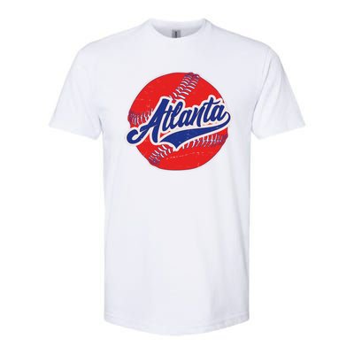 Vintage Atlanta Baseball Sports Logo Softstyle® CVC T-Shirt