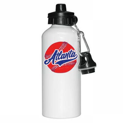 Vintage Atlanta Baseball Sports Logo Aluminum Water Bottle