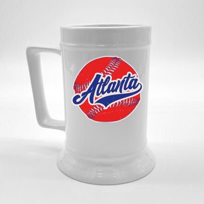 Vintage Atlanta Baseball Sports Logo Beer Stein