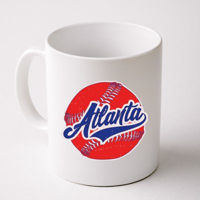 Vintage Atlanta Baseball Sports Logo Coffee Mug