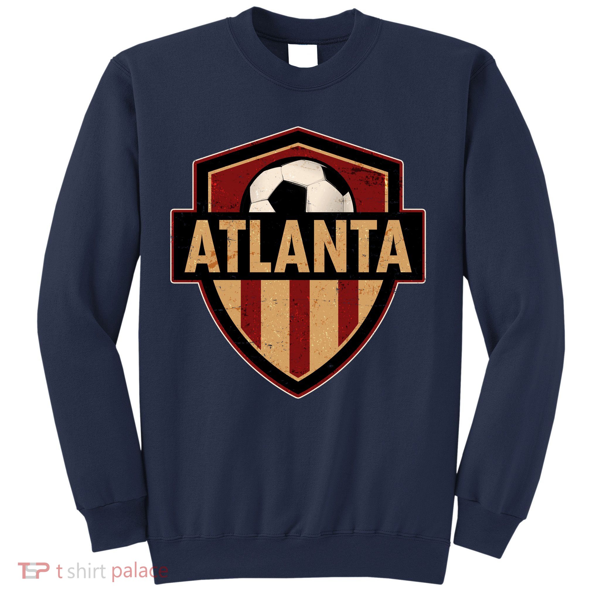 Vintage Atlanta GA USA Soccer Shield Logo Sweatshirt