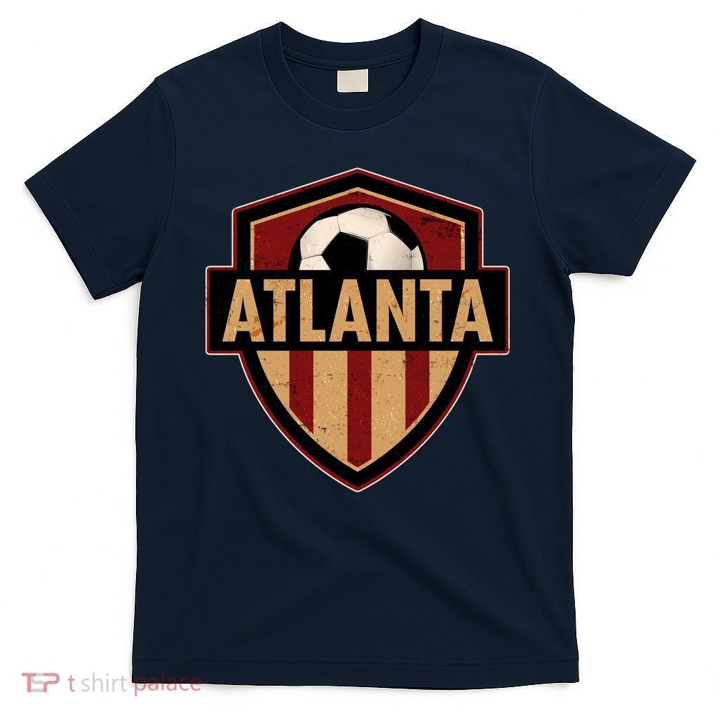 Vintage Atlanta GA USA Soccer Shield Logo T-Shirt