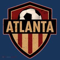 Vintage Atlanta GA USA Soccer Shield Logo T-Shirt