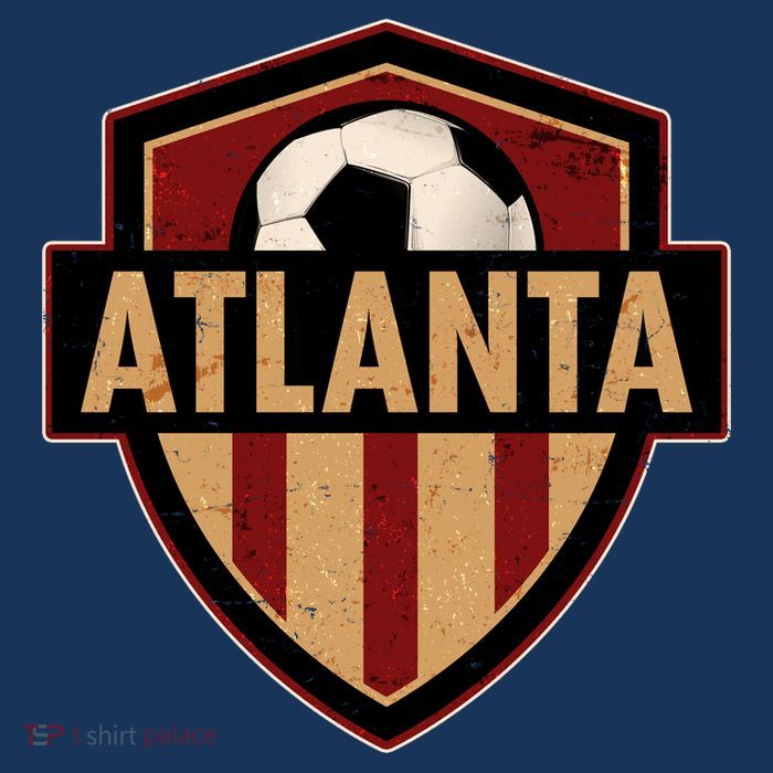 Vintage Atlanta GA USA Soccer Shield Logo T-Shirt