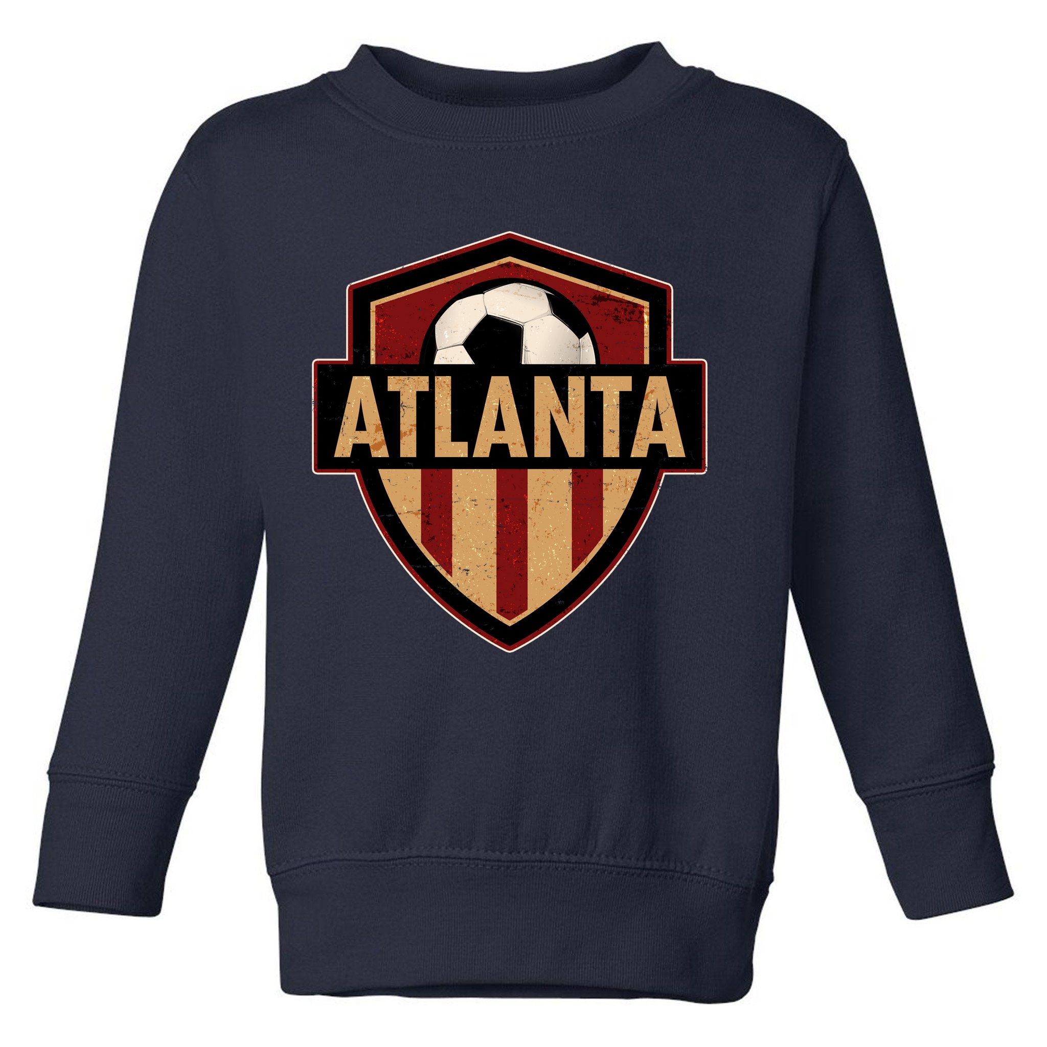 Vintage Atlanta GA USA Soccer Shield Logo Toddler Sweatshirt