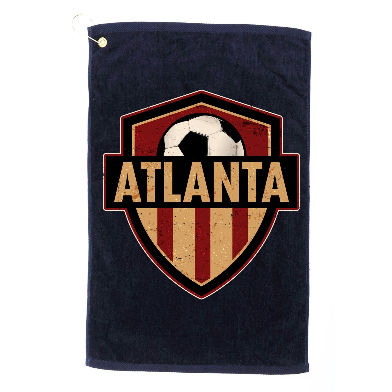 Vintage Atlanta GA USA Soccer Shield Logo Golf Towel