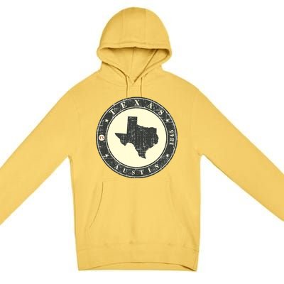 Vintage Austin Texas Logo Premium Pullover Hoodie