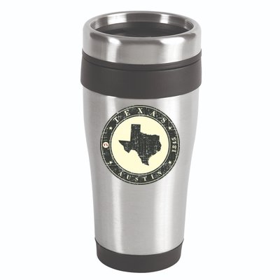 Vintage Austin Texas Logo 16oz Travel Tumbler