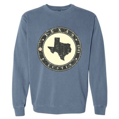 Vintage Austin Texas Logo Garment-Dyed Sweatshirt